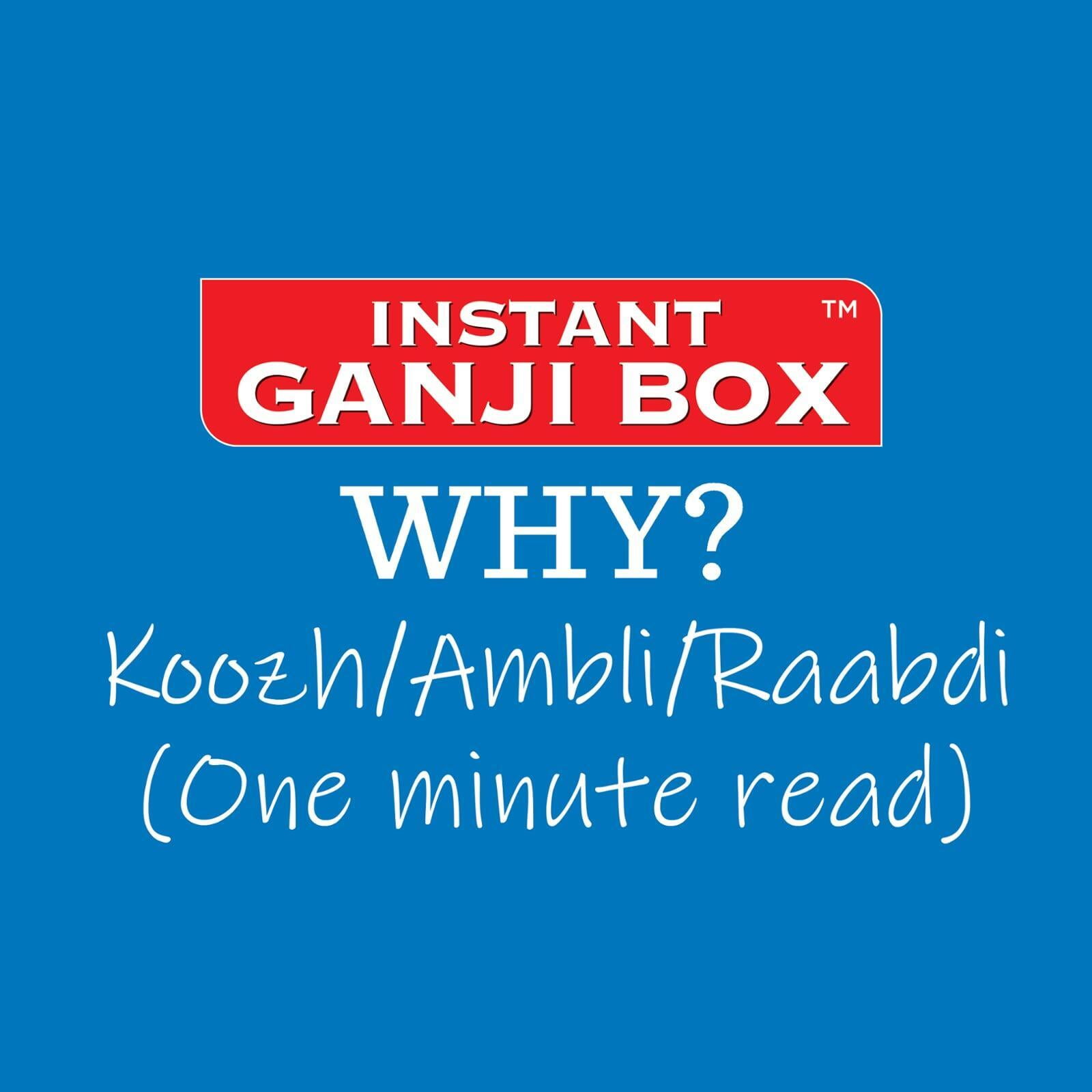 GANJI Box - Benign Traditional Food - Part 2 - Why?